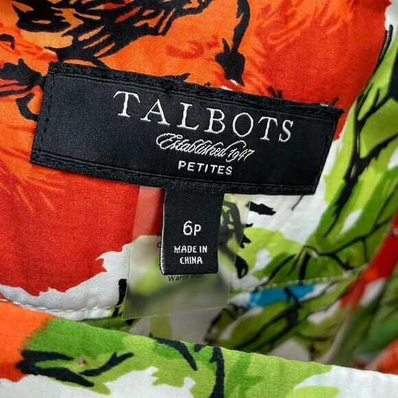 ‎TALBOTS FIT AND FLARE SKIRT IN FLORAL PRINT - Picture 3 of 4